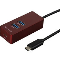 ナカバヤシ Type-C/USB3.1Gen1/3ポートハブ/30cm UH-C3133