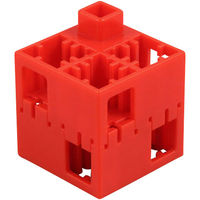 アーテック Lブロック 四角（100ピースセット） 赤【日本製】 151478 1セット（直送品）