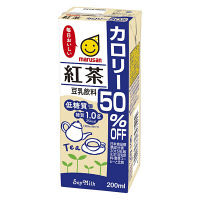 マルサンアイ 紅茶 カロリー50%オフ 200ml 1セット（48本）