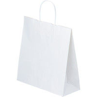 ヤマニパッケージ 手提袋白無地8号 YOH-17 1ケース（300枚：50枚クラフト包装）（直送品）