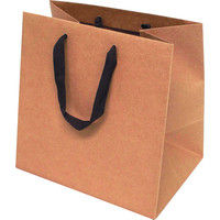 ヤマニパッケージ クラフト平ひもバッグマチ広M YOH-203 1ケース（100枚：10枚袋入×10）（直送品）