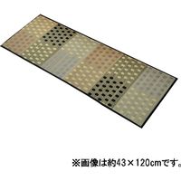 イケヒコ キッチンマット 国産い草 シンプル 滑りにくい加工 『プチブロック』 幅2700×奥行600mm