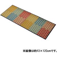 イケヒコ キッチンマット 国産い草 シンプル 滑りにくい加工 『プチブロック』 幅2400×奥行600mm