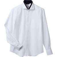 住商モンブラン MONTBLANC（モンブラン） シャツ 兼用 長袖 白/ネイビー SS BF2601-2 1枚（直送品）