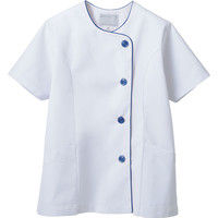 住商モンブラン MONTBLANC（モンブラン） 調理衣 レディス 半袖 白/紺 LL 1-044 1枚（直送品）