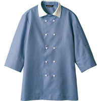 住商モンブラン MONTBLANC（モンブラン） シャツ 兼用7分袖 ブルーチェック/白 S WC2631-4 1枚（直送品）