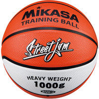 ミカサ】 小学生用バスケットトレーニング用ボール（重量 1kg） ゴム素材 オレンジ色/白色 B5JMTR-O（直送品）