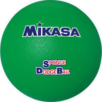 ミカサ】 スポンジドッジボール（直径約21cm、重量約210g） 空気の継ぎ足しが必要ないスポンジボール 緑 STD-21 G（直送品）