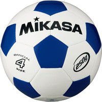 ミカサ】 小学生用サッカー4号 軽量球 約250g 亀甲縫いボール 白/青 SVC403-WB 2個（直送品）