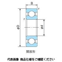 不二越（NACHI） ベアリング 深溝玉軸受 開放形 6802CM 1セット（10個）（直送品）