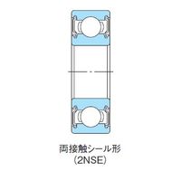 不二越（NACHI） ベアリング 深溝玉軸受 両接触シール形 6901-2NSECM 1セット（10個）（直送品）