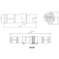 日本航空電子工業 中継レセプタクル JN1HS10PL2 1セット（4個）（直送品）