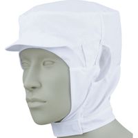 住商モンブラン ショート頭巾帽子　兼用　エコ　白 M 9-1026 1枚