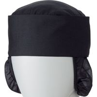 住商モンブラン MONTBLANC（モンブラン） 和帽子たれ付 兼用 黒/黒メッシュ LL 9-736 1枚（直送品）