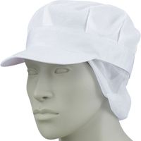 【衛生帽子】 住商モンブラン メッシュ八角帽子たれ付 兼用 白 L 9-807 1個