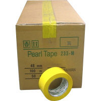 カラーOPP粘着テープ55μ 48mm×100m 黄 KS-NO.233M-YEL-50P 1セット（50巻） 菊水テープ（直送品）