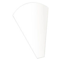 愛宝 クレープ三角袋 白無地 H-22-1 1包：2000枚（100×20）（直送品）