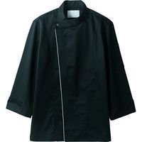住商モンブラン コックコート 兼用 長袖 黒/グレー S 6-1053 1枚（直送品）