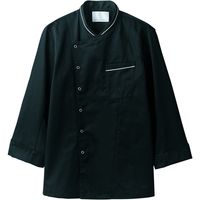 住商モンブラン コックコート 兼用 長袖 黒/グレー 3L 6-1063 1枚（直送品）