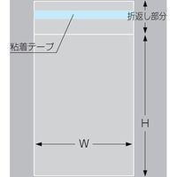 ササガワ OPP袋（テープ付） マルチフクロ T-4-8 32-7300 1包（100枚袋入）（取寄品）