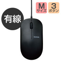 マウス 有線 3ボタン ブルーLED 高耐久 EU RoHS指令準拠 M-K7UB/RS エレコム