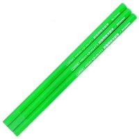 ビッグマン 建築用色鉛筆 3本入蛍光緑 BAP-FG3（直送品）