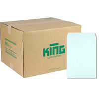 キングコーポレーション 角形2号 Hiソフトカラーブルー スミ貼 エルコン付 070448 1箱（500枚入）（直送品）