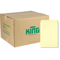 キングコーポレーション 角形2号 Hiソフトカラークリーム スミ貼 エルコン付 070454 1箱（500枚入）（直送品）