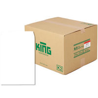キングコーポレーション 角形2号 100g 白 クイック付 075404 1箱（500枚入）（直送品）