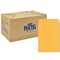 キングコーポレーション 角形2号 85g スミ貼オレンジ 080409 1箱（500枚入）（直送品）