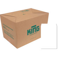 キングコーポレーション 角形2号地紋入撥水白封筒 100g スミ貼 枠ナシ 080481 1箱（500枚入）（直送品）