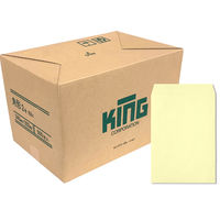 キングコーポレーション 角形2号100g プライバシー保護封筒 Hiソフトカラークリーム スミ貼 191009 1箱（500枚入）（直送品）