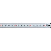 シンワ測定 ピックアップスケールシルバー60cmcm表示上下1mmピッチ赤数字入JIS13137（直送品）