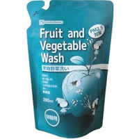 地の塩社 Fruit and Vegetable Wash 果物野菜洗い洗浄剤詰替え 280ml 4982757815174 1セット（8個）（直送品）