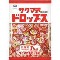 佐久間製菓 サクマ式ドロップ 1袋（1kg：約310粒入）