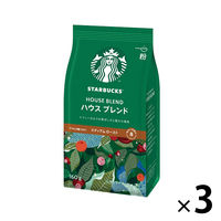 【レギュラーコーヒー粉】スターバックス コーヒー ハウス ブレンド 1セット（160g×3袋） ネスレ日本