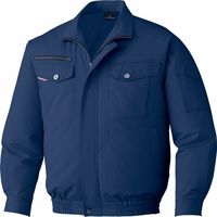 自重堂 制服百科 空調服長袖ブルゾン（服単品） ネービー L 87050（直送品）