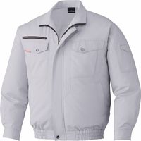 自重堂 制服百科 空調服長袖ブルゾン（服単品） シルバーグレー 4L 87050（直送品）