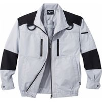 自重堂 制服百科 空調服長袖ブルゾン（服単品） シルバー L 54080（直送品）