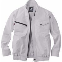 自重堂 制服百科 空調服長袖ブルゾン（服単品） シルバー M 74020（直送品）