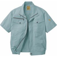 自重堂 制服百科 空調服半袖ブルゾン（服単品） アースグリーン M 54010（直送品）