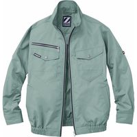 自重堂 制服百科 空調服長袖ブルゾン（服単品） アースグリーン M 74080（直送品）