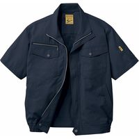 自重堂 制服百科 空調服半袖ブルゾン（服単品） シックブラック 5L 54010（直送品）
