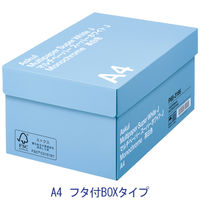 コピー用紙 マルチペーパー スーパーホワイトJ A4 1箱（5000枚：500枚入×10冊）フタ付きBOX 高白色 国内生産品 アスクル  オリジナル