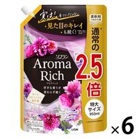 ソフラン アロマリッチ ジュリエット 詰め替え 特大 950ｍL 1箱（6個入） 柔軟剤 ライオン【1200ｍL→950ｍLへリニューアル】