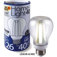 エス・ティー・イー LED電球 白色 クリア型 40W相当 LDA5N-G/40C 12個（直送品）