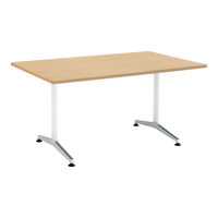 コクヨ 会議テーブルJUTO 角形天板ラウンドコーナーＴ字脚アジャスタータイプ W1500 D900