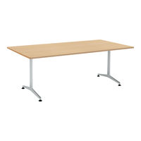 コクヨ 会議テーブルJUTO 角形天板ラウンドコーナーＴ字脚アジャスタータイプ W2100 D1000