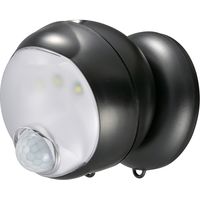 オーム電機 monban 360センサーライト ブラック LS-BH11SH4-K（直送品）