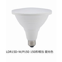 オーム電機 LED電球 ビームランプ形 E26 150形相当 防雨タイプ 昼光色 LDR15D-W/P150（直送品）